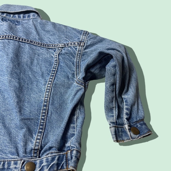 Toddler Route 66 Lil 66 Light Wash Denim Snap Button Front Jacket Size 4T - Picture 10 of 11